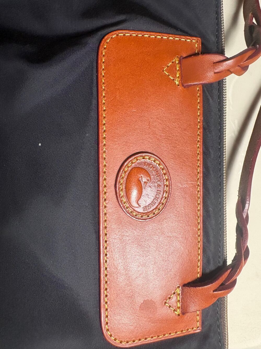 Dooney & Bourke Nylon Shoulder Bag with Leather Trim